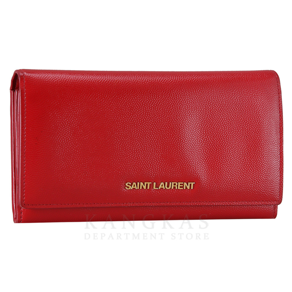 Yves Saint Laurent(USED)생로랑 340839 로고 플랩 장지갑
